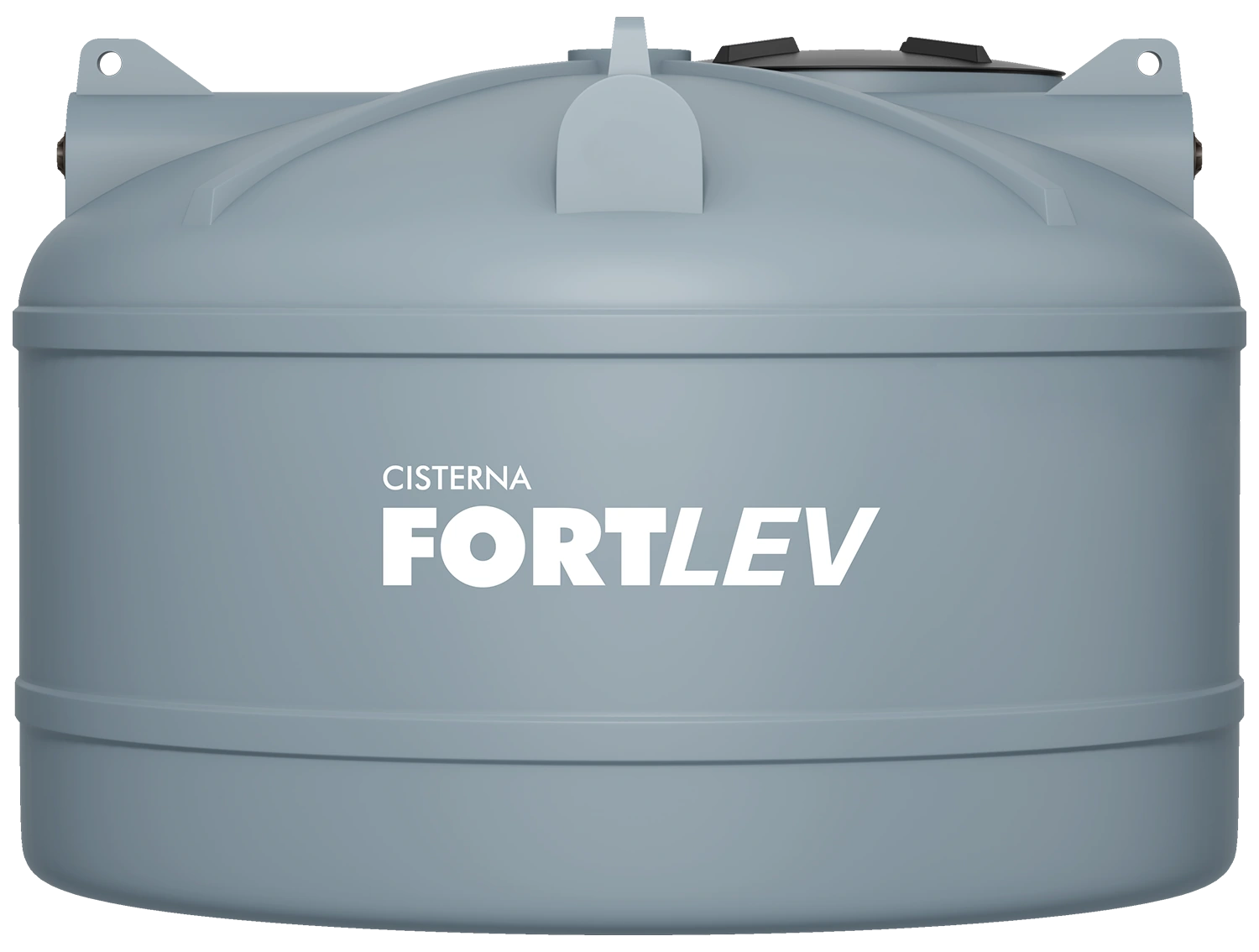 Cisterna Fortlev cinza com capacidade de 5.000 litros